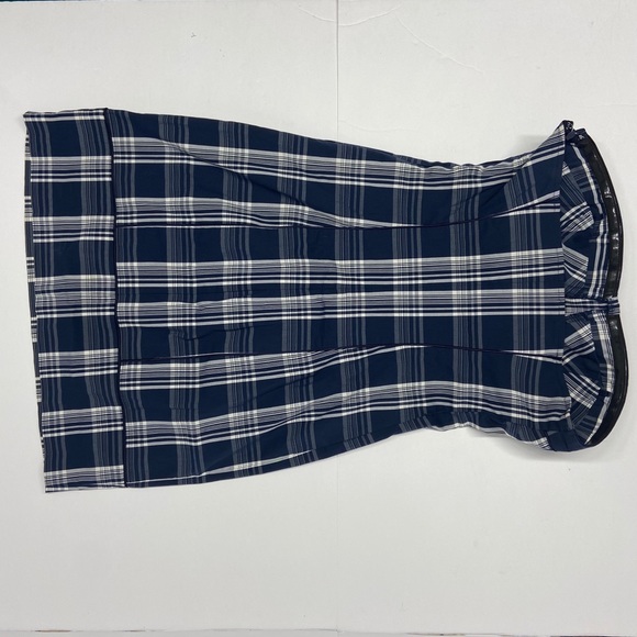 Blue Plaid Strapless Guess Dress Sz Medium - Picture 4 of 6